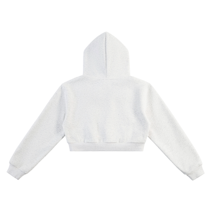 Womens Cropped stringless Hoodie