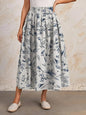Elastic Waist Slimming Large Hem Skirt