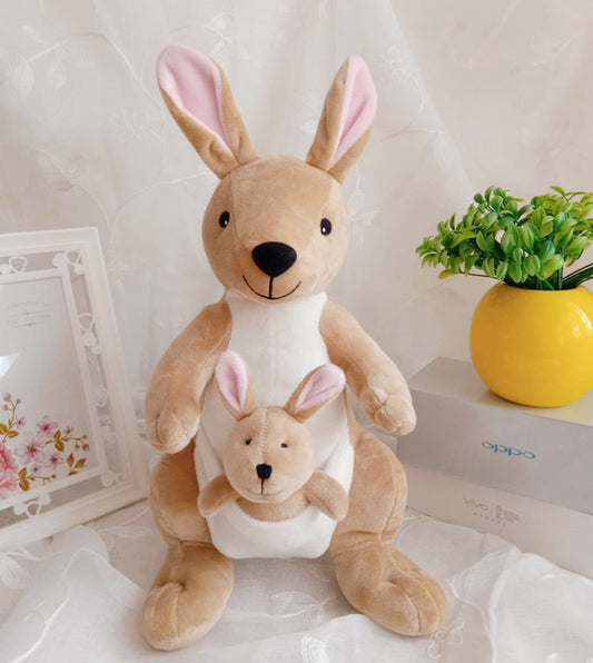 Children's Mother And Child Kangaroo Doll Plush Toys