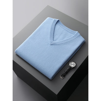 V-Neck Sleeveless Knitted Wool Sweater