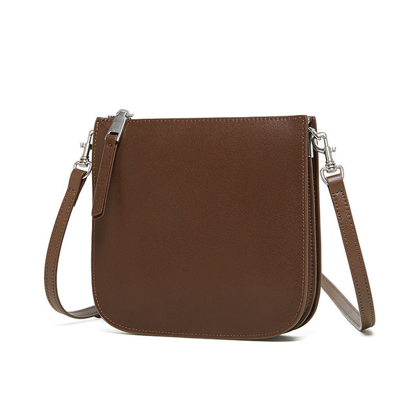 Women's Bucket Underarm Bag - Genuine Leather Hobo