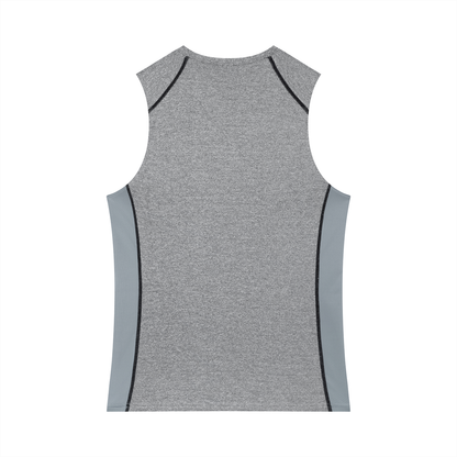 Men's Slim-Fit Topstitch Tank Top 180GSM