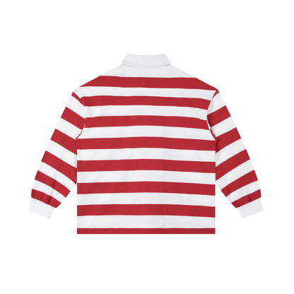 Waran Color Block Stripe Polo Shirt