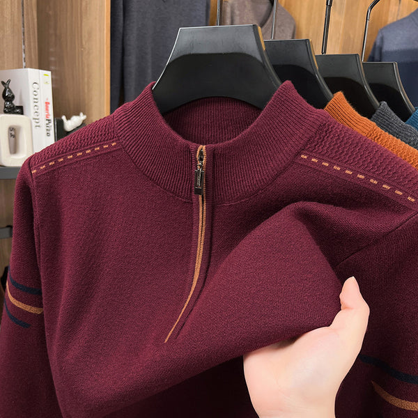 Half-Turtleneck Wool Sweater