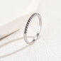 Micro-inlaid Zircon Ring Female Niche