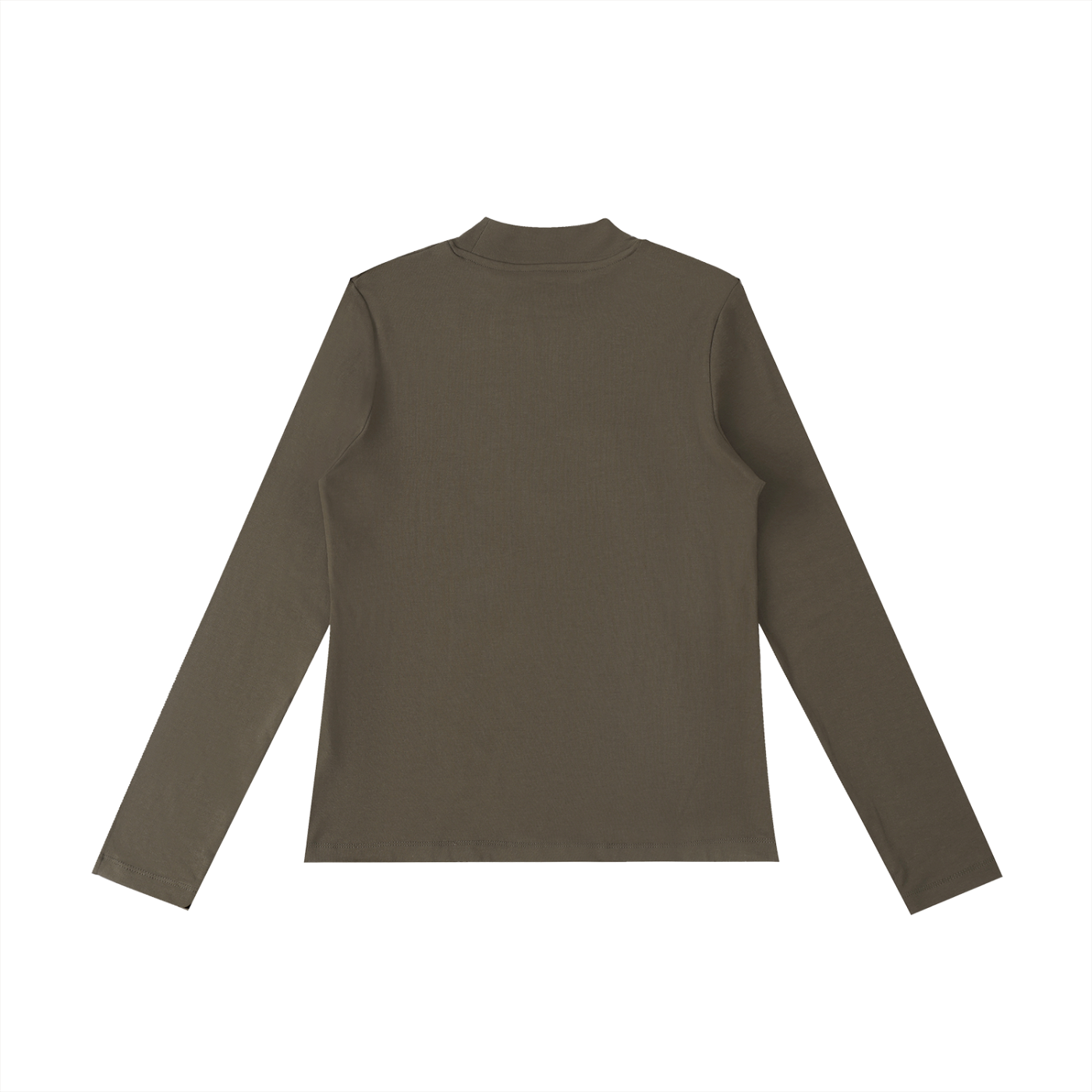 Mock Neck Long Sleeve T-Shirt