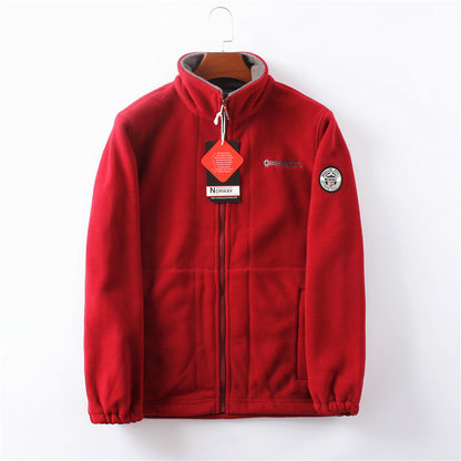 Mens Double-sided Polar Fleece Jacket