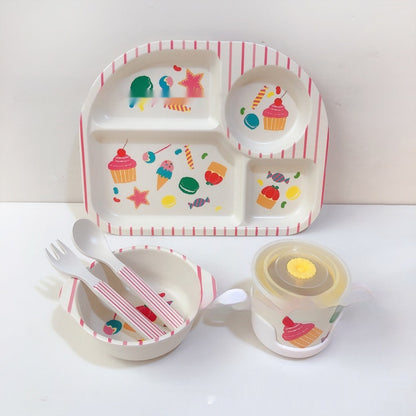 Bamboo Compartment Dinner Plate set