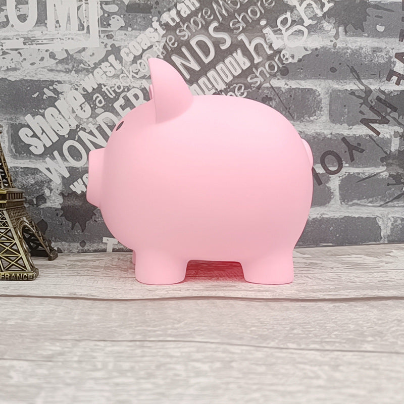 Children's Cute Cartoon Vinyl Pig Coin Bank Children Can't Break