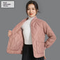 Womens Warm Long-Sleeve Cotton-Padded Jacket