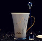 Ceramic Constellation Mug with White and Gold Handle