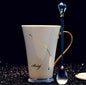 Ceramic Constellation Mug with White and Gold Handle