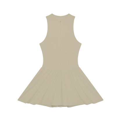 Women's Ruched Sleeveless Full-Zip Dress 220GSM