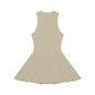 Women's Ruched Sleeveless Full-Zip Dress 220GSM