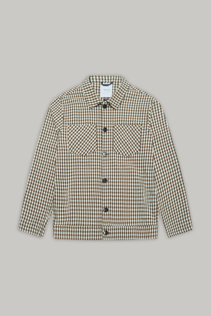 Bart Overshirt - Tan Check Silvia
