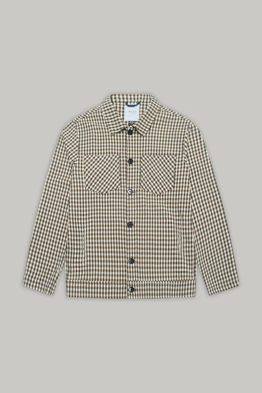 Bart Overshirt - Tan Check Silvia