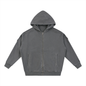 Snow Washed Tape Raw Edge Zip Hoodie 420GSM