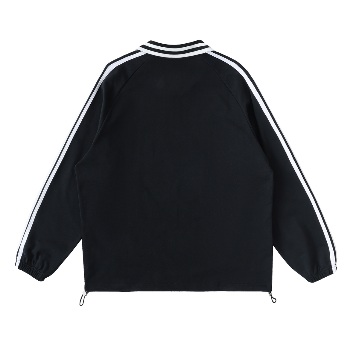 Waran Contrast Striped Lapel Collar Sweatshirt 380GSM
