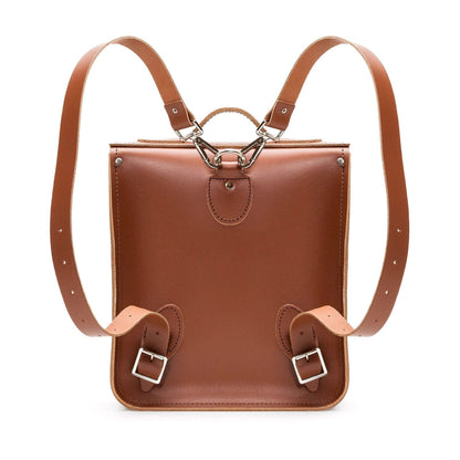 Handmade Leather City Backpack - Chestnut
