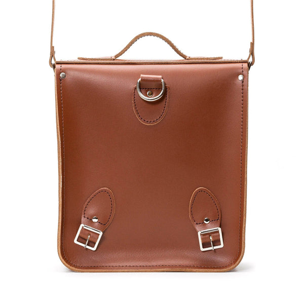Sac à dos de ville en cuir fait main - Marron châtaigne