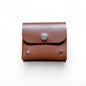 Handmade Leather Simple Coin Purse - Chestnut