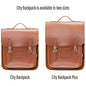 Handmade Leather City Backpack - Chestnut
