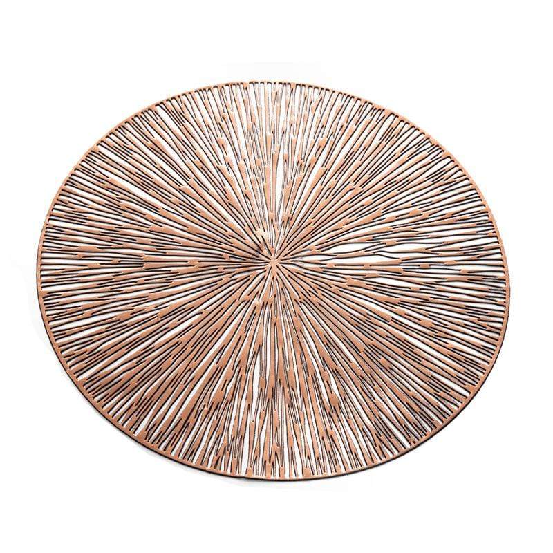 Chic Home Placemats - Rose Gold - Set of 2