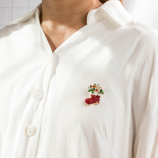 Christmas Stocking Brooch