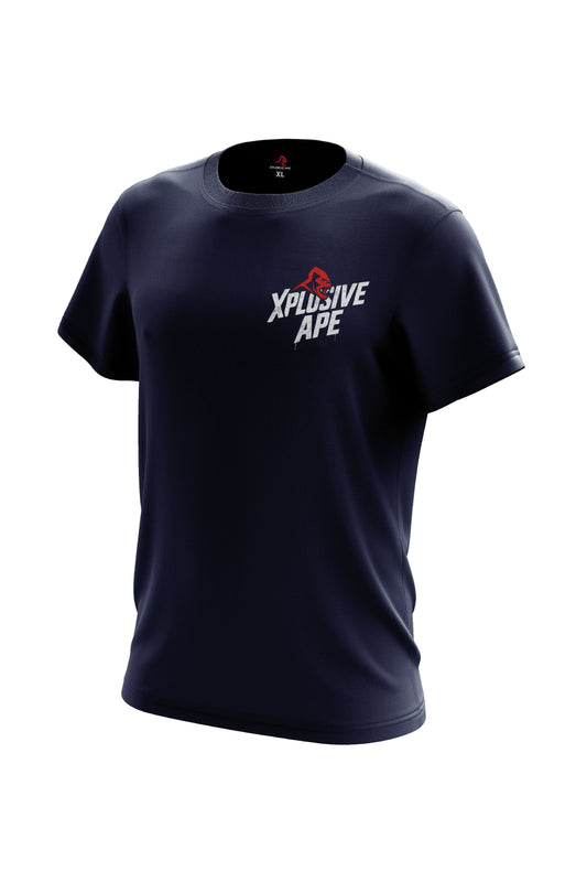 XAPE Classic Stencil Logo Tee - Navy