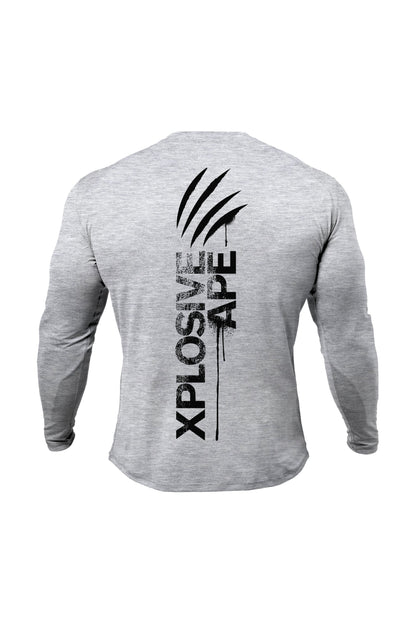 XAPE Claw Long Sleeve Tee - Sports Grey