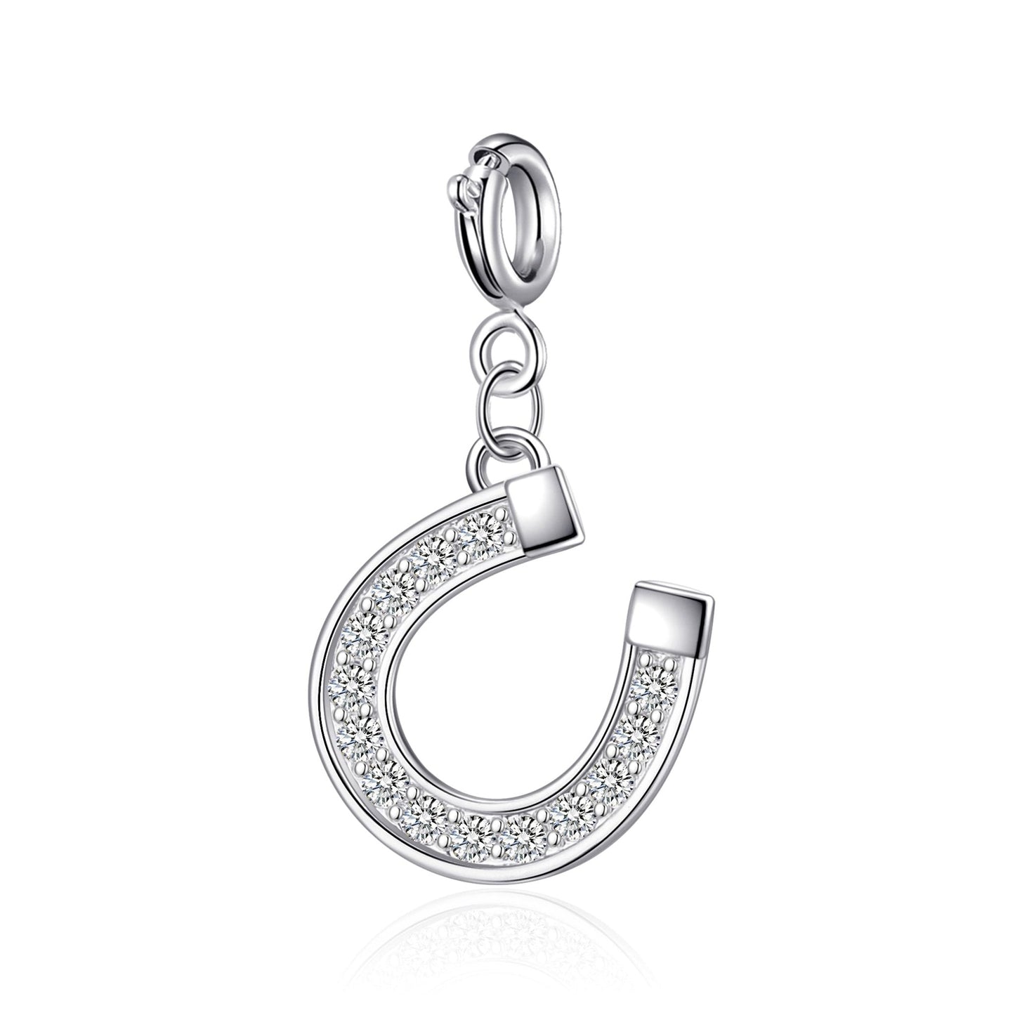 Clip On Charms Created with Zircondia® Crystals
