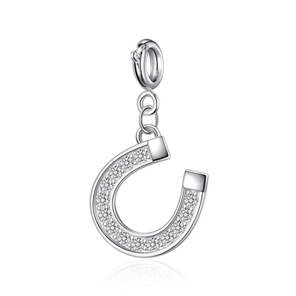Clip On Charms Created with Zircondia® Crystals