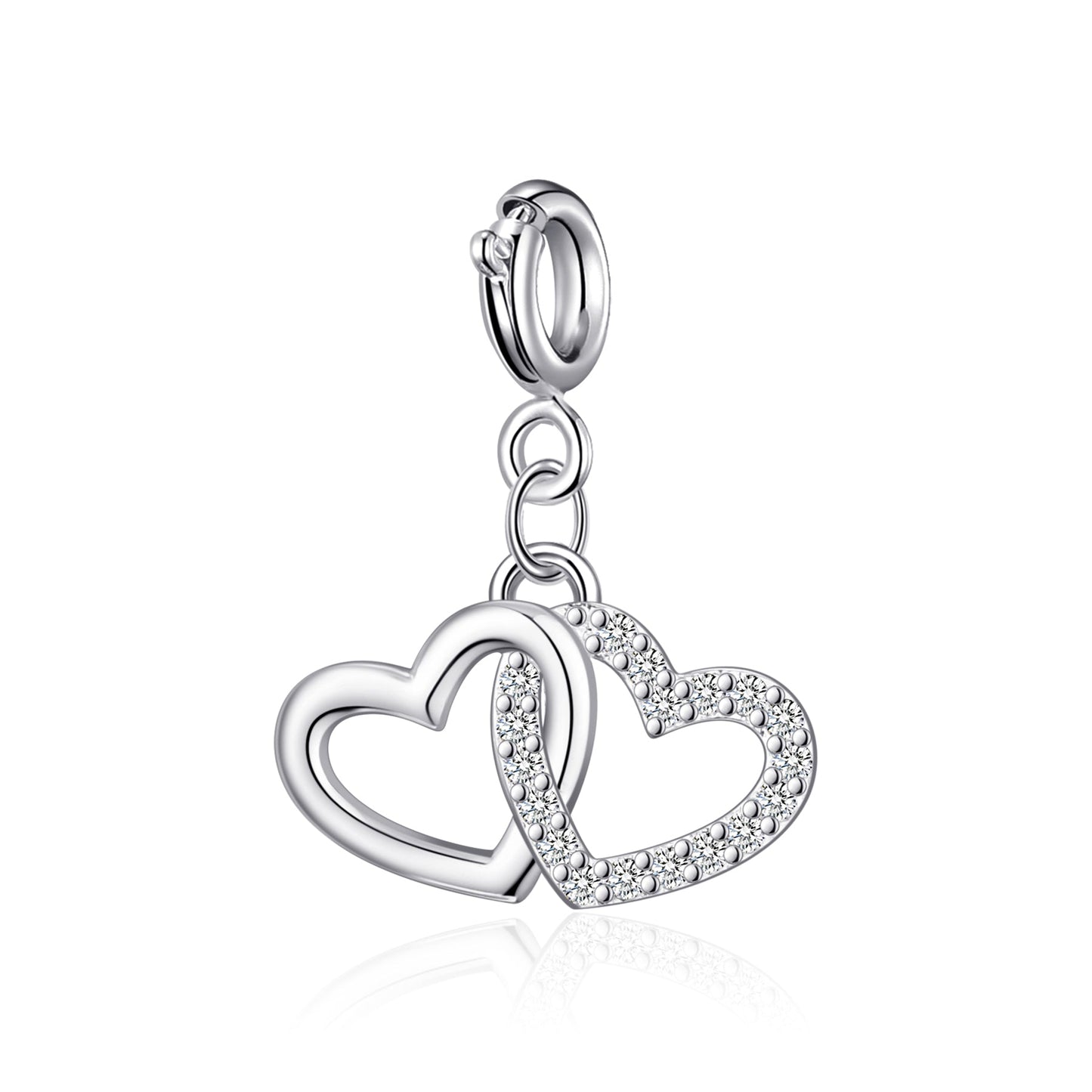 Clip On Charms Created with Zircondia® Crystals