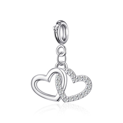 Clip On Charms Created with Zircondia® Crystals