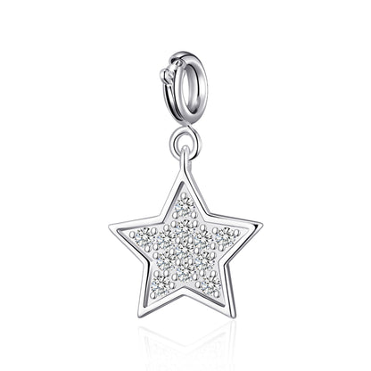 Clip On Charms Created with Zircondia® Crystals