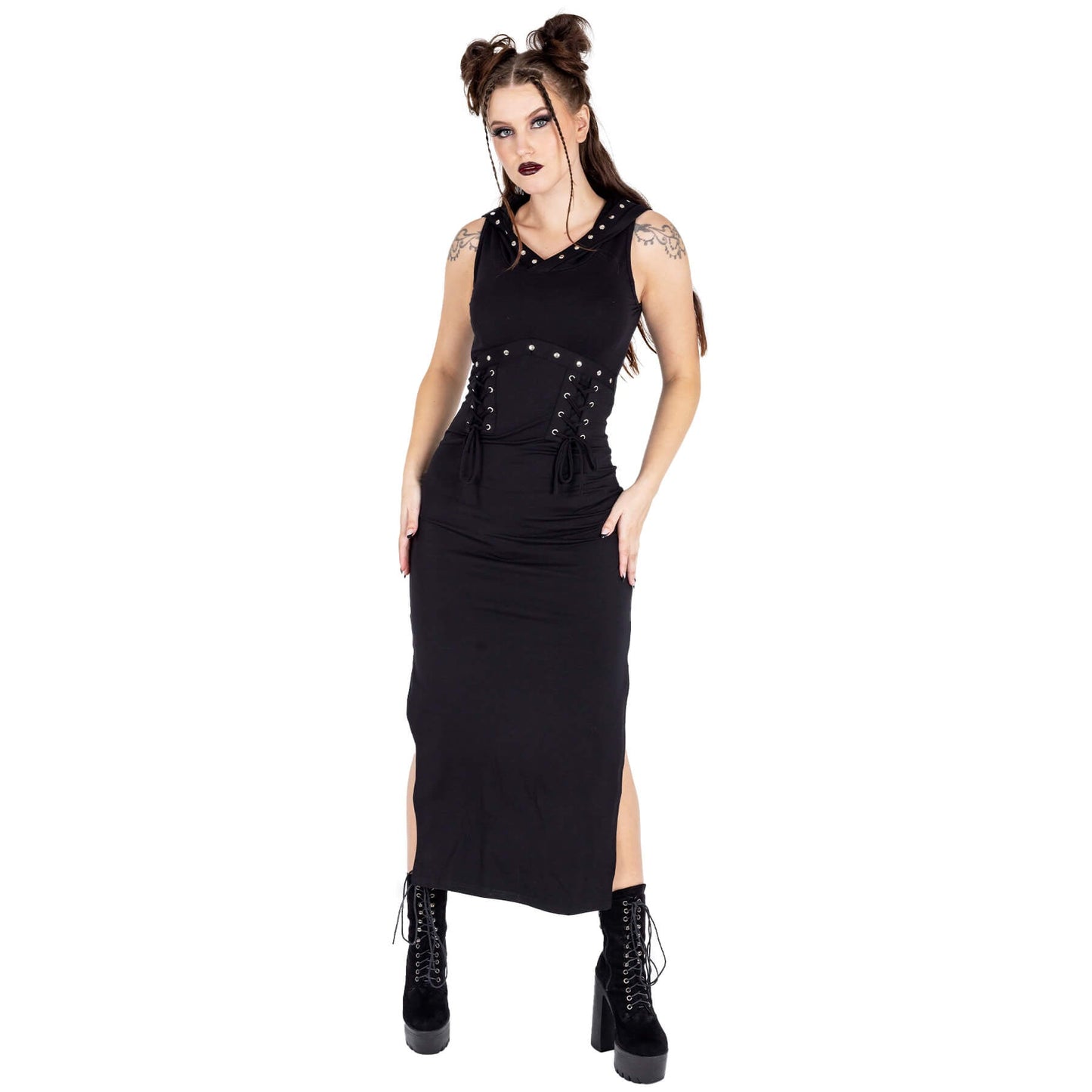 Vixxsin Cora Hooded Sleeveless Maxi Dress - Size UK 12 Left Only!