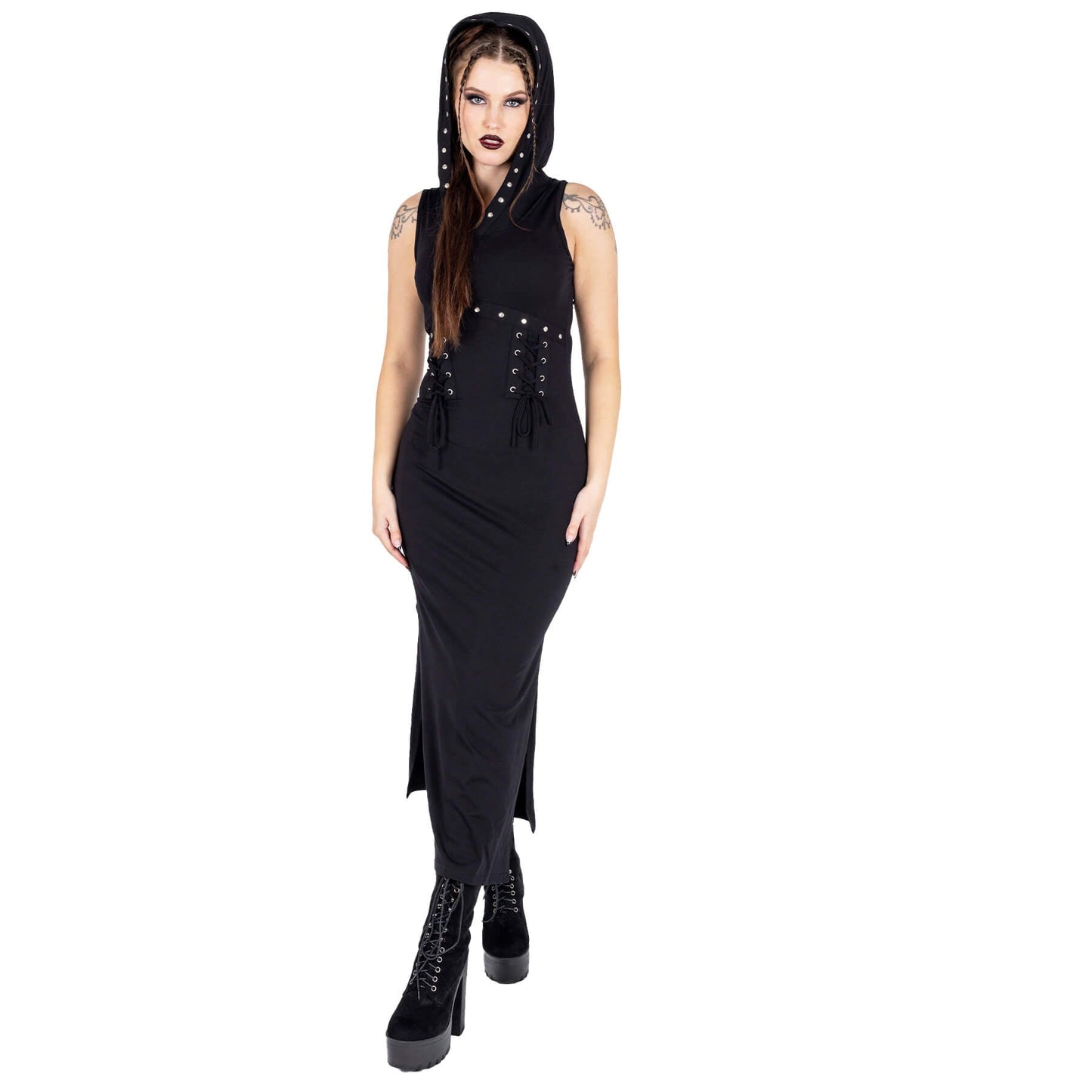 Vixxsin Cora Hooded Sleeveless Maxi Dress - Size UK 12 Left Only!