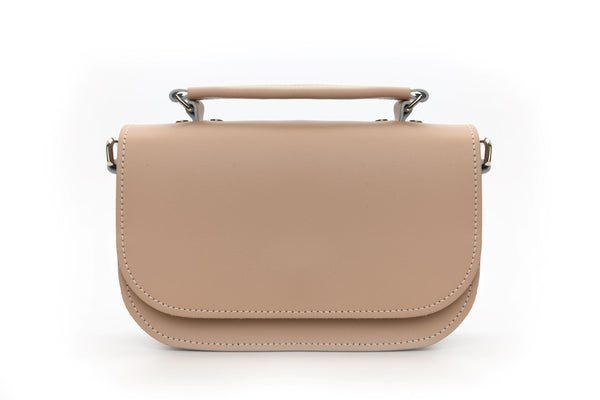 Aura Handmade Leather Bag - Iced Coffee