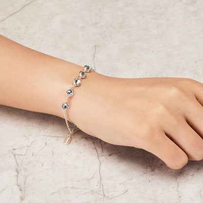 Crystal Chain Bracelet Created with Zircondia® Crystals