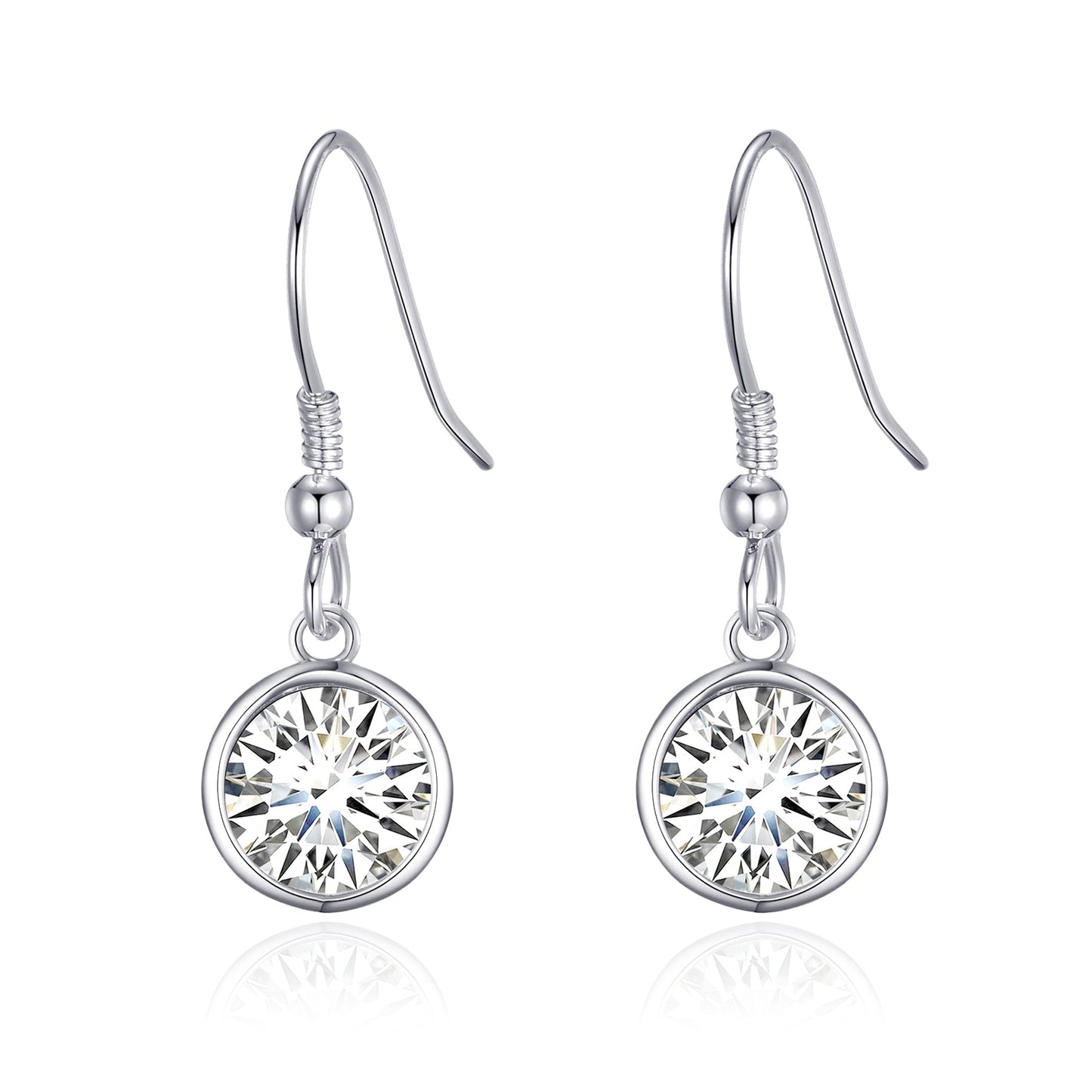 Crystal Drop Earrings Created with Zircondia® Crystals