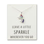 Crystal Unicorn Quote Necklace with Zircondia® Crystals