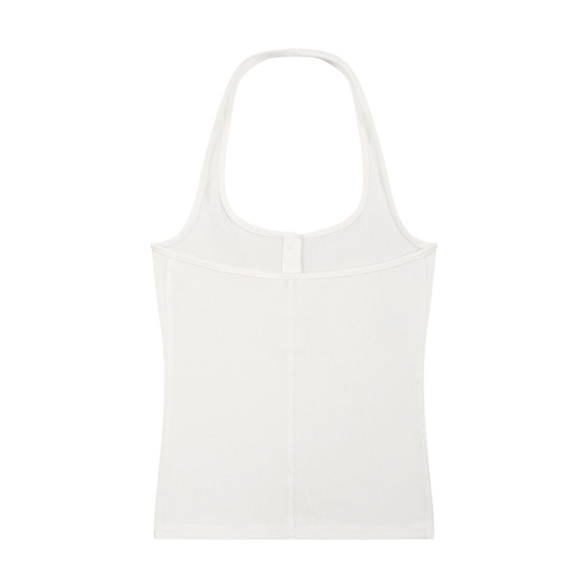 Women's Ribbed Henley Tank Top 250GSM
