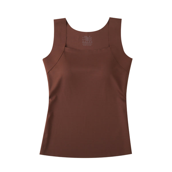 Four-season Womens Tank Top With Built-in Chest Pads, Breathable And Suitable For Wearing Outside