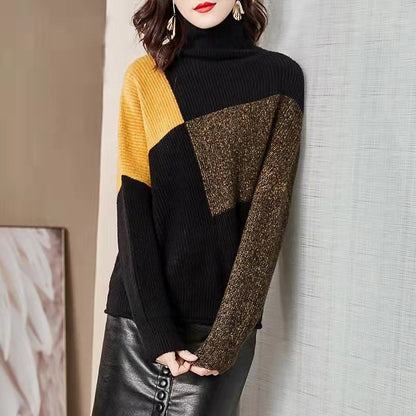 Women's Loose High Collar Sweater
