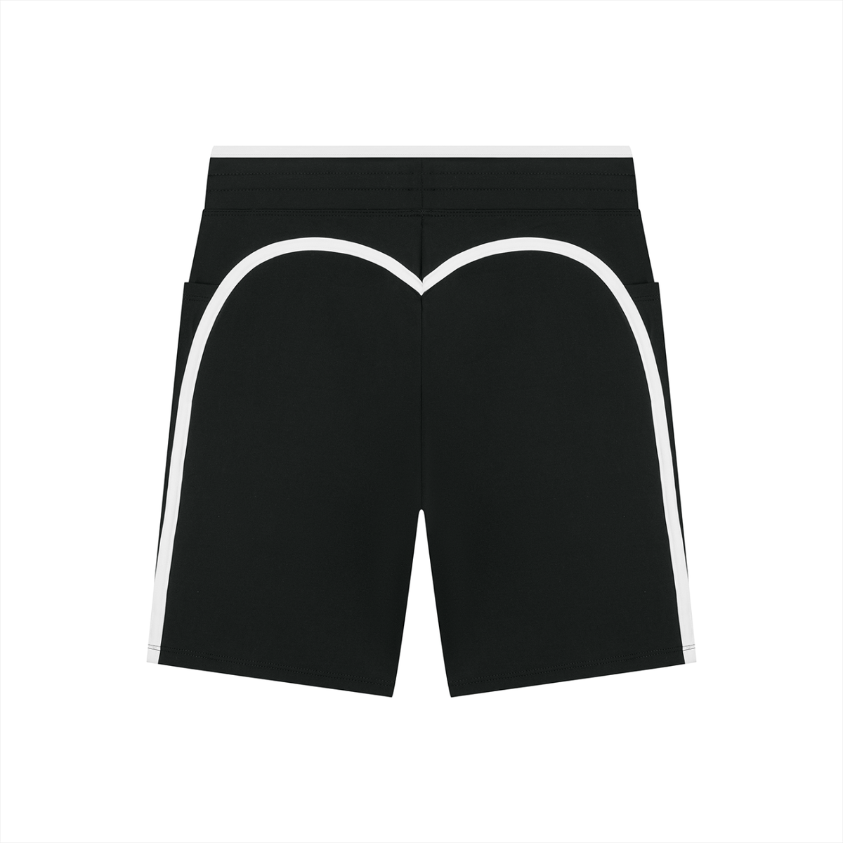 Women's High Rise Color Block Yoga Shorts 250GSM