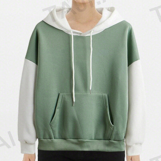 Women's Loose Patchwork Hoodies