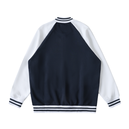 Waran Two Tone Raglan Sleeve Varsity Jacket