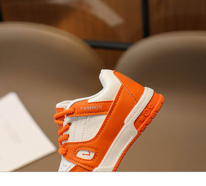 Girls' Retro Front Lace-up Platform Flat Shoes