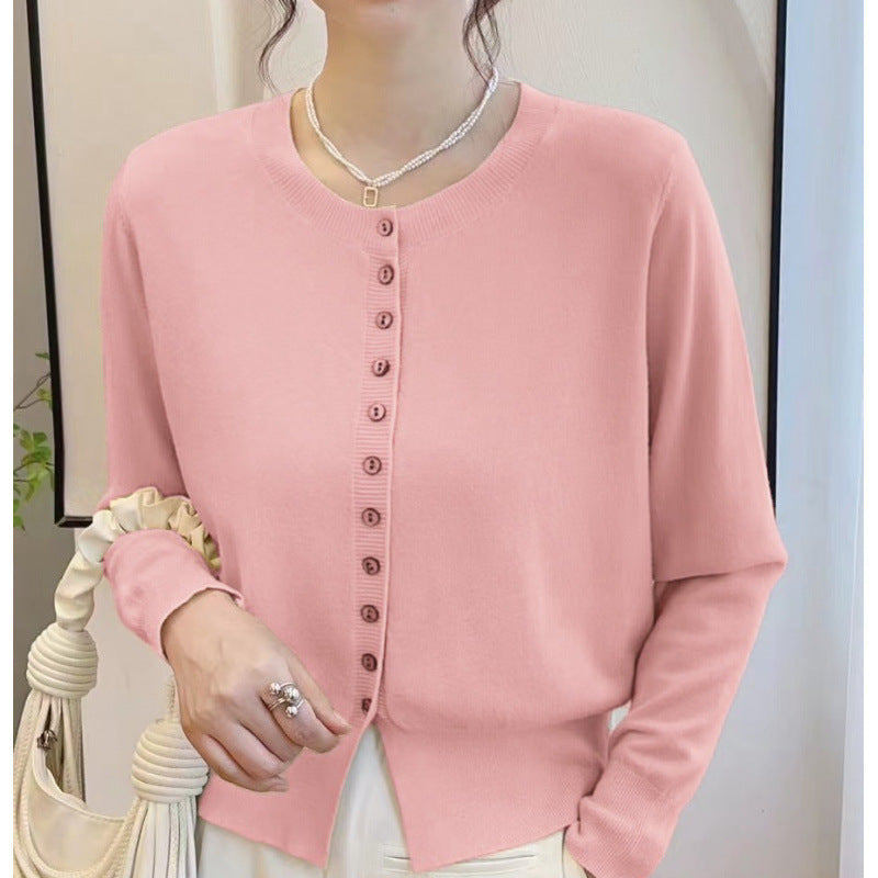 Knitted Sweater Small Cardigan Women