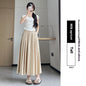 Summer High Waist A- Line Slimming Pleated Dress